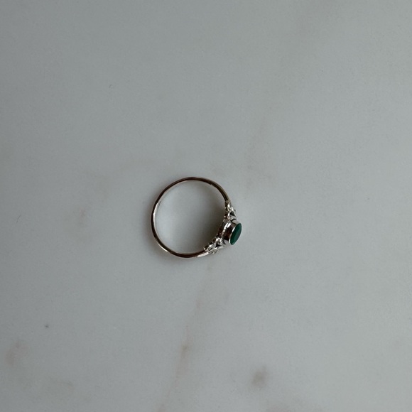 NWOT Sundance Pinecrest Ring, Green Onyx, Sterling Silver - Picture 4 of 7